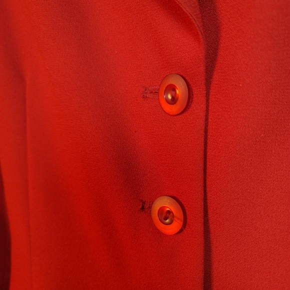 Morton Bernard vintage 80s designer red blazer suit coat jacket - Picture 10 of 10